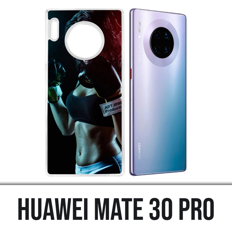 Huawei Mate 30 Pro case - Girl Boxing