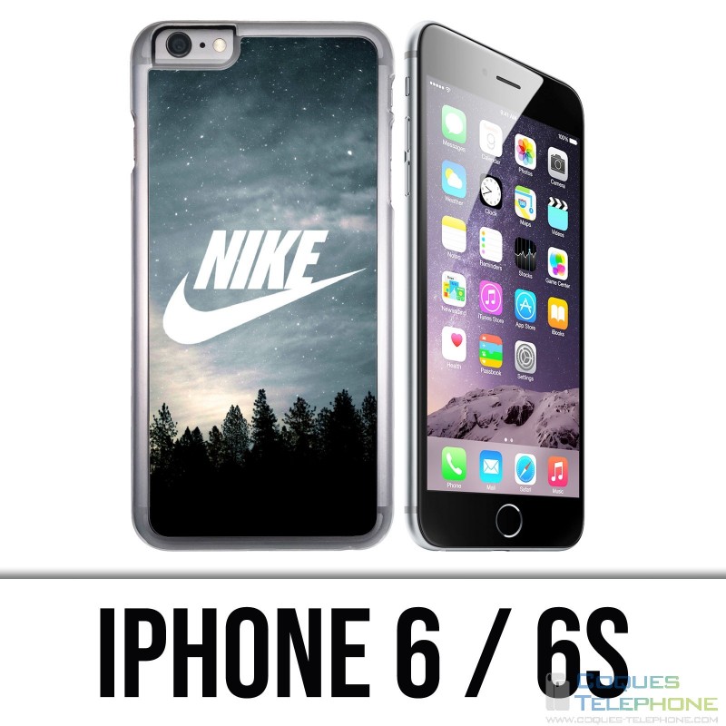 Schutzhülle für das iPhone 6 / 6S - Nike Logo Wood