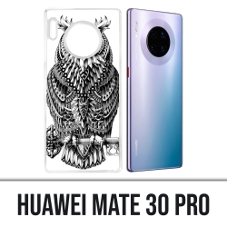 Coque Huawei Mate 30 Pro - Hibou Azteque