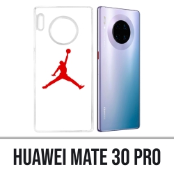 Coque Huawei Mate 30 Pro - Jordan Basketball Logo Blanc