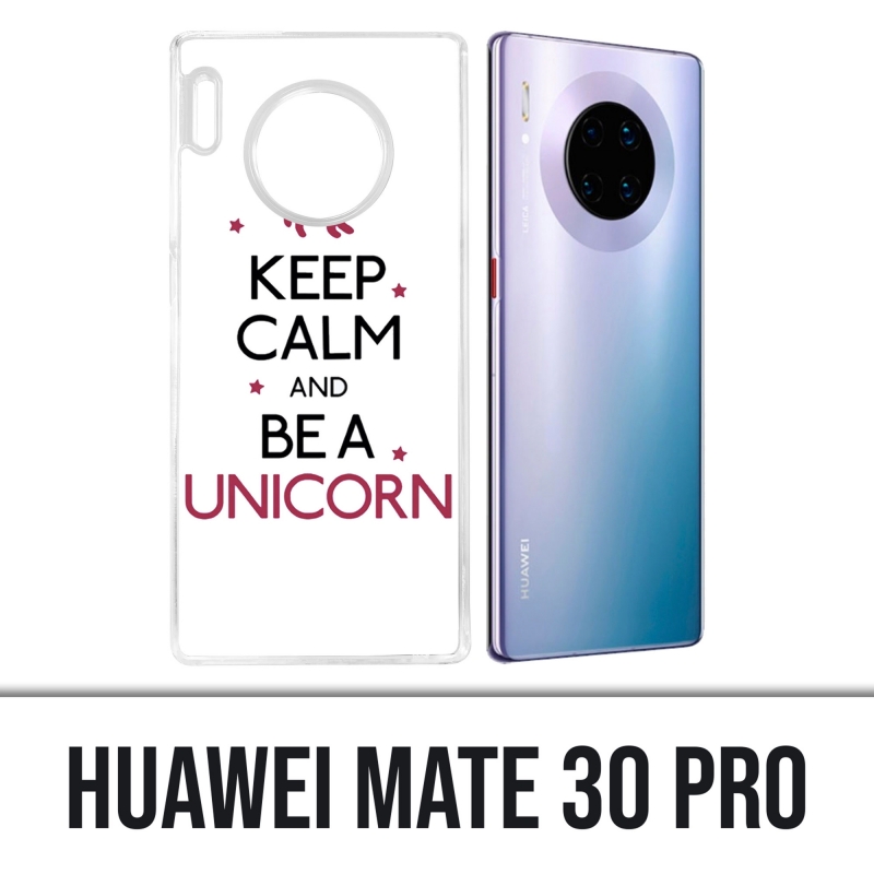 Huawei Mate 30 Pro Case - Keep Calm Unicorn Unicorn