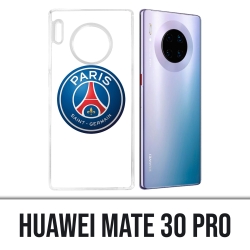 Coque Huawei Mate 30 Pro - Logo Psg Fond Blanc
