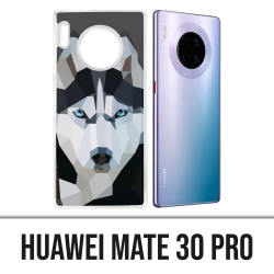 Coque Huawei Mate 30 Pro - Loup Husky Origami