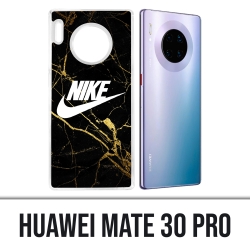 Huawei Mate 30 Pro Hülle - Nike Logo Gold Marmor
