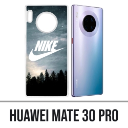 Huawei Mate 30 Pro Case - Nike Logo Wood