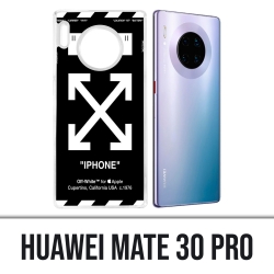 Custodia per Huawei Mate 30 Pro - Nero bianco sporco