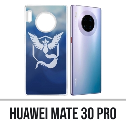 Huawei Mate 30 Pro Case - Pokémon Go Team Blue Grunge