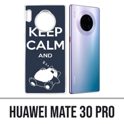 Coque Huawei Mate 30 Pro - Pokémon Ronflex Keep Calm