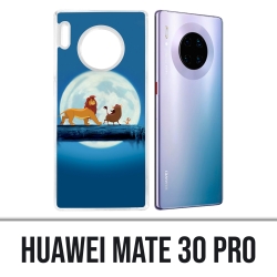 Coque Huawei Mate 30 Pro - Roi Lion Lune