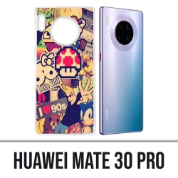 Huawei Mate 30 Pro Case - Vintage Aufkleber 90S