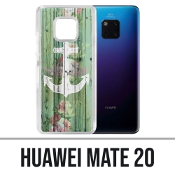 Coque Huawei Mate 20 - Ancre Marine Bois
