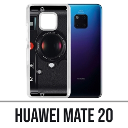 Custodia Huawei Mate 20 - Fotocamera vintage nera
