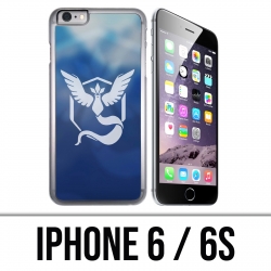 Coque iPhone 6 / 6S - Pokémon Go Team Bleue Grunge