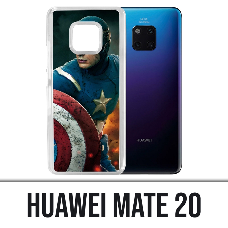 Funda Huawei Mate 20 - Captain America Comics Avengers