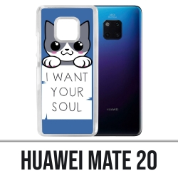 Funda Huawei Mate 20 - Gato, quiero tu alma