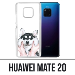 Coque Huawei Mate 20 - Chien Husky Joues