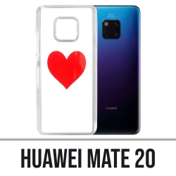Coque Huawei Mate 20 - Coeur Rouge