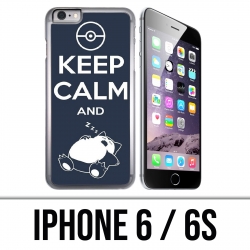 Coque iPhone 6 / 6S - Pokémon Ronflex Keep Calm