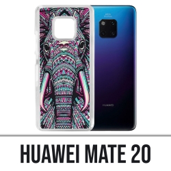 Coque Huawei Mate 20 - Éléphant Aztèque Coloré