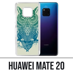 Coque Huawei Mate 20 - Hibou Abstrait
