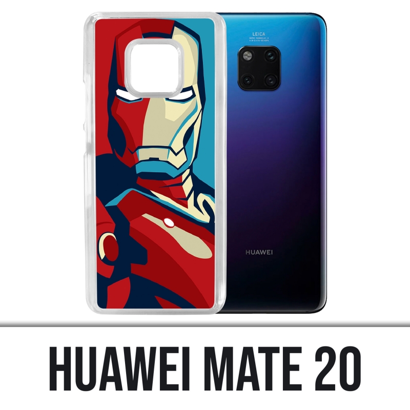 Custodia Huawei Mate 20 - Iron Man Design Poster