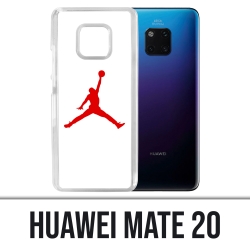 Coque Huawei Mate 20 - Jordan Basketball Logo Blanc