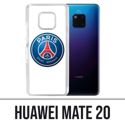 Coque Huawei Mate 20 - Logo Psg Fond Blanc