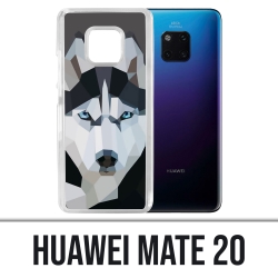 Coque Huawei Mate 20 - Loup Husky Origami