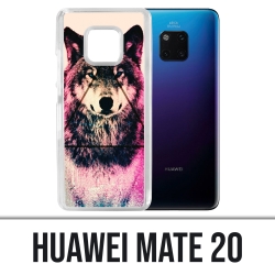 Coque Huawei Mate 20 - Loup Triangle