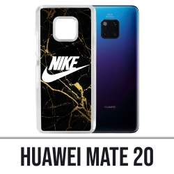 Huawei Mate 20 Hülle - Nike Logo Gold Marmor