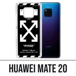 Funda Huawei Mate 20 - Blanco roto Negro