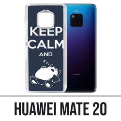 Coque Huawei Mate 20 - Pokémon Ronflex Keep Calm
