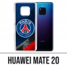 Huawei Mate 20 Case - Psg Logo Metal Chrome