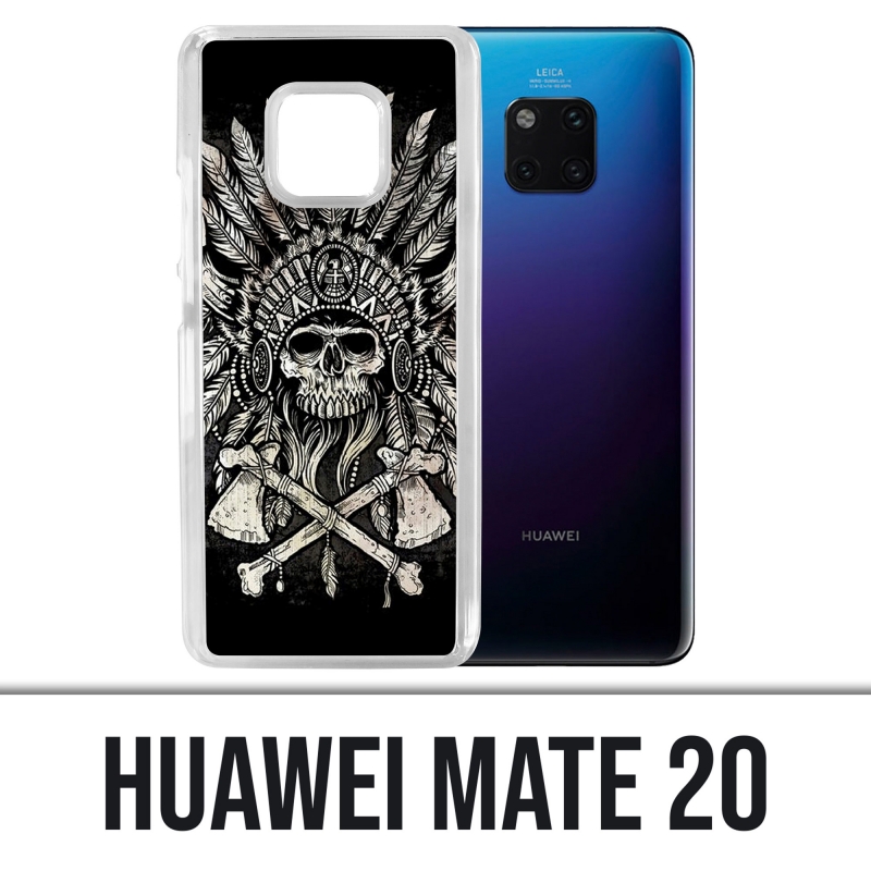 Huawei Mate 20 case - Skull Head Feathers