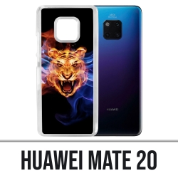 Coque Huawei Mate 20 - Tigre Flammes