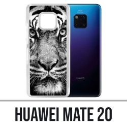 Huawei Mate 20 Case - Black And White Tiger