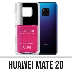 Coque Huawei Mate 20 - Vernis Paris Rose