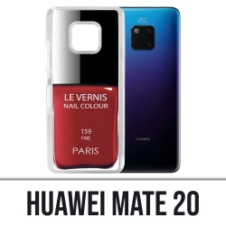 Coque Huawei Mate 20 - Vernis Paris Rouge