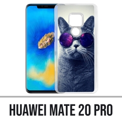 Custodia Huawei Mate 20 PRO: occhiali Cat Galaxy