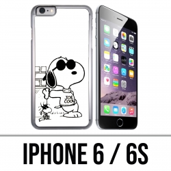 Coque iPhone 6 / 6S - Snoopy Noir Blanc