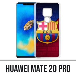 Custodia Huawei Mate 20 PRO - Logo Football Fc Barcelona