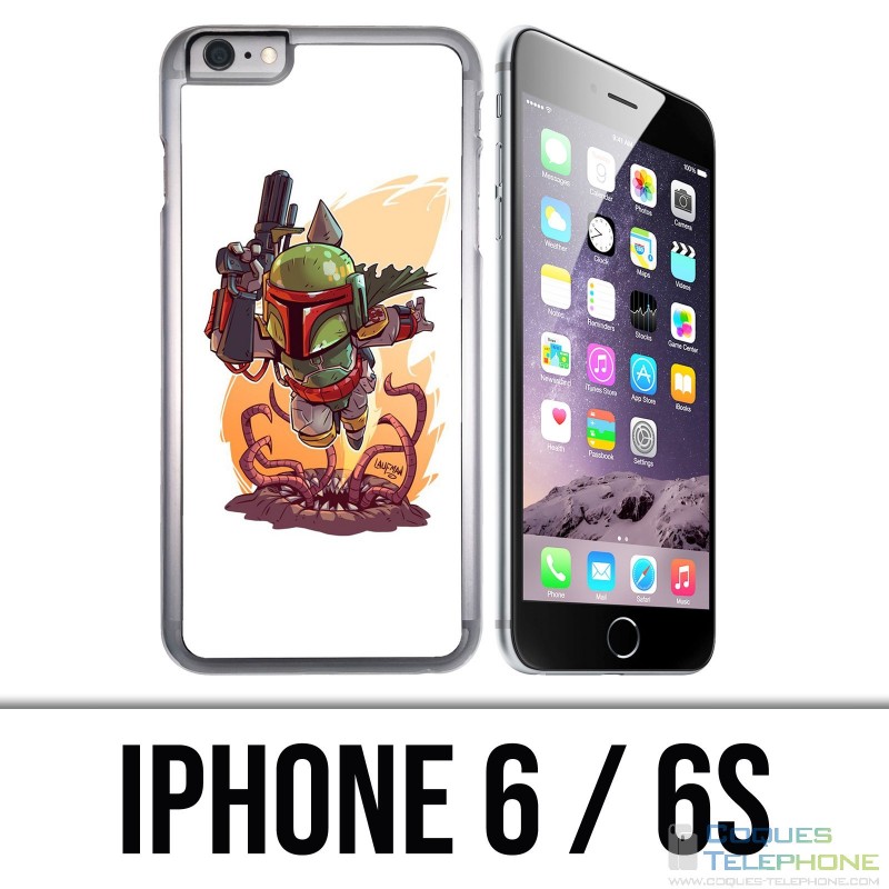 Funda para iPhone 6 / 6S - Star Wars Boba Fett Cartoon