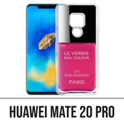 Coque Huawei Mate 20 PRO - Vernis Paris Rose