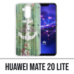 Huawei Mate 20 Lite Case - Marine Holz Anker