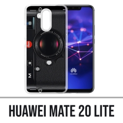 Custodia Huawei Mate 20 Lite - Fotocamera vintage nera