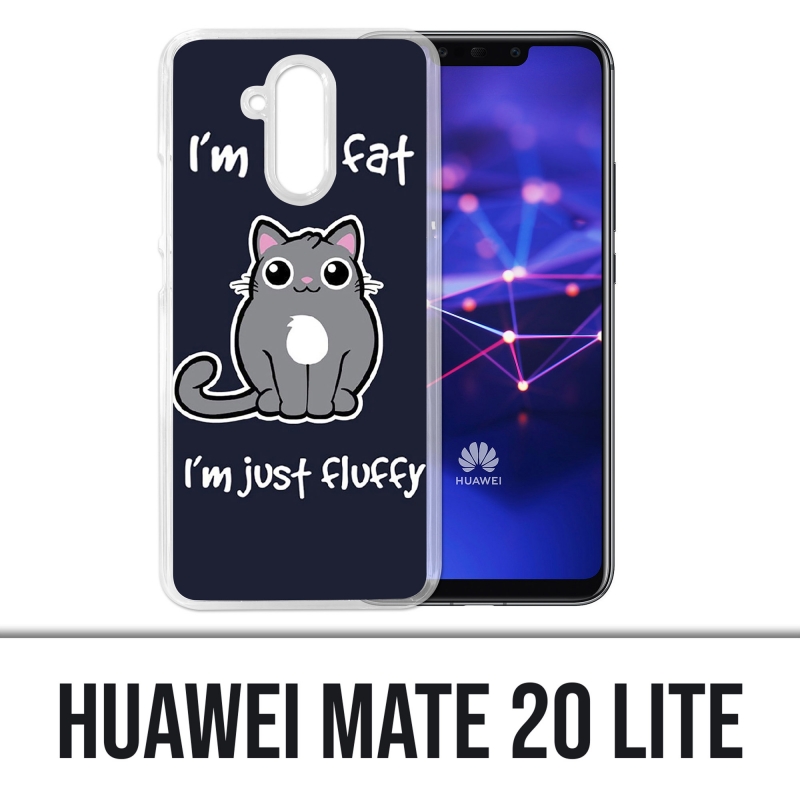 Coque Huawei Mate 20 Lite - Chat Not Fat Just Fluffy