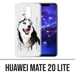 Coque Huawei Mate 20 Lite - Chien Husky Splash