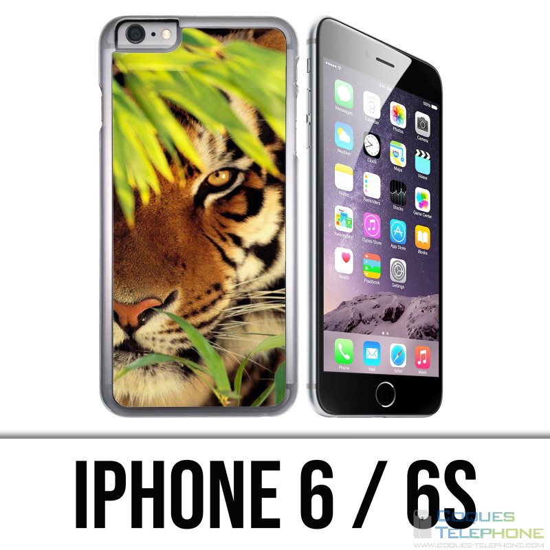 Coque iPhone 6 / 6S - Tigre Feuilles