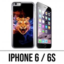 Coque iPhone 6 / 6S - Tigre Flammes