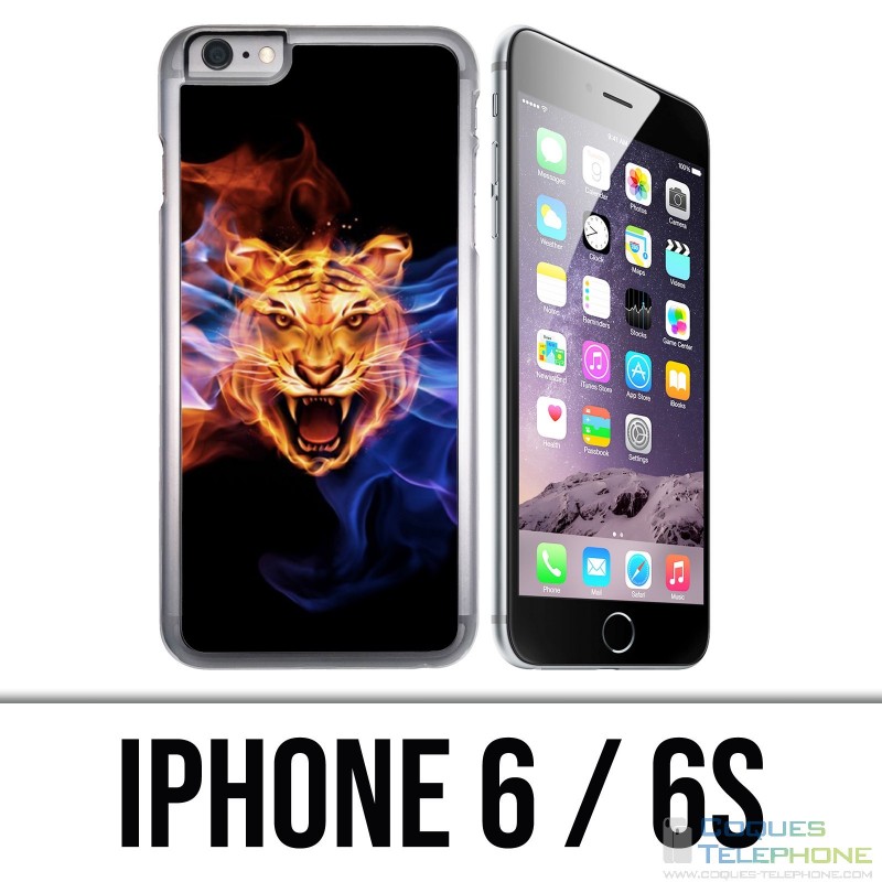 IPhone 6 / 6S case - Tiger Flames